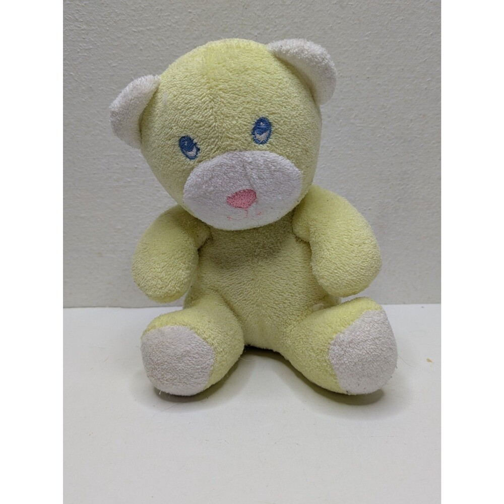 Eden Terry Cloth Bear Raffle Baby Toy Plush Stuffed Animal 6" inch Vintage